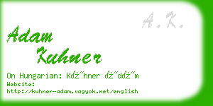 adam kuhner business card